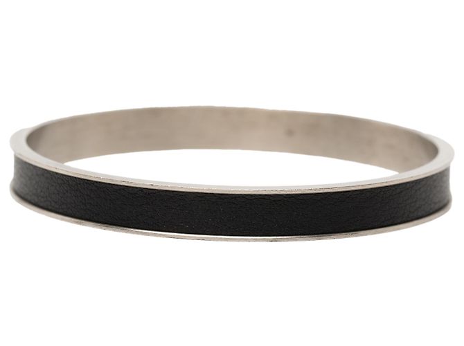 Bracciale rigido Kelly Cadena in pelle nera Hermès Nero - vista 3