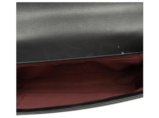 Chanel Black Medium Chevron Lambskin Boy Flap Nero - vista 4