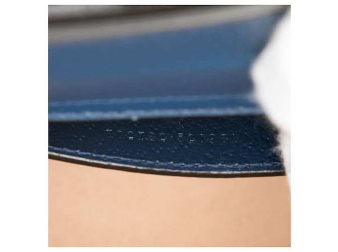 Bolsa Gucci Diana em couro de vitelo Bamboo azul, tamanho pequeno Azul escuro - vista 6