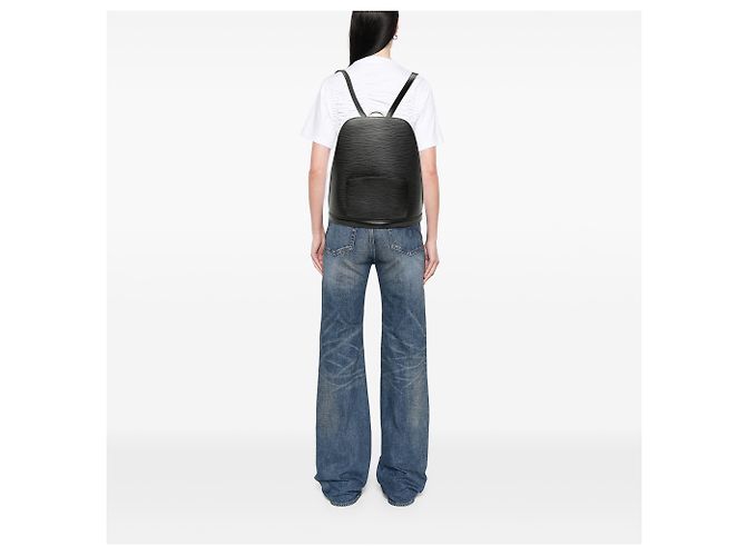 Louis Vuitton Black Epi Gobelins Nero - vista 7