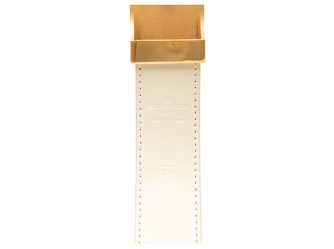 Louis Vuitton Gürtel White Damier Azur Weiß - Ansicht 4