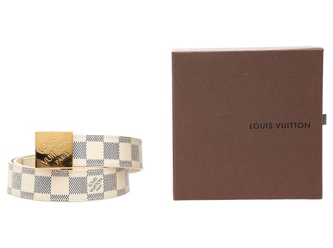 Louis Vuitton Gürtel White Damier Azur Weiß - Ansicht 6