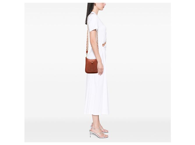 Hermès Marrone Clemence Evelyne 16 Amazone - vista 7
