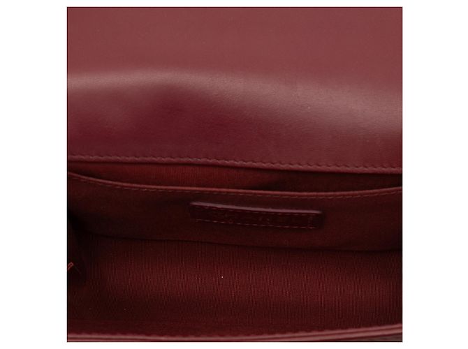 Giacca Chanel Red Small Quilted Lambskin and Braided Tweed Jacket Boy Flap Rosso Bordò - vista 4