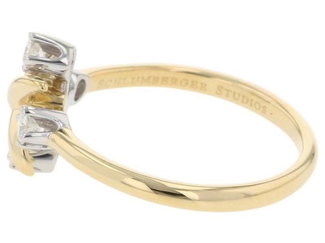 Tiffany & Co. Jean Schlumberger Diamant-Jubiläumsring Silber Golden - Ansicht 2