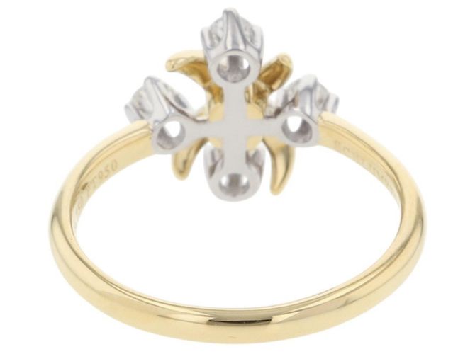 Tiffany & Co. Jean Schlumberger Diamant-Jubiläumsring Silber Golden - Ansicht 3