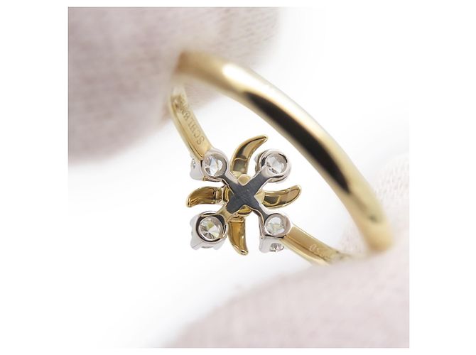 Tiffany & Co. Jean Schlumberger Diamant-Jubiläumsring Silber Golden - Ansicht 7