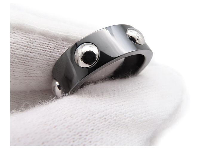 Louis Vuitton Petite Bague Crew Diamond Ring Schwarz - Ansicht 5