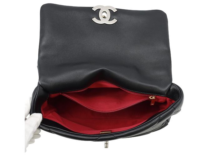 Borsa a Spalla con Catena Chanel CHANEL19 Nero - vista 5