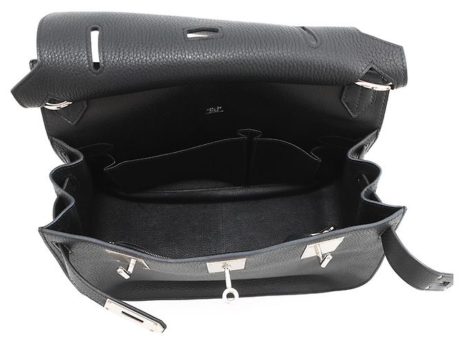 Hermès Borsa Hermes Jypsiere 31 in pelle Taurillon Clemence nera Nero - vista 5