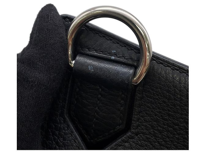 Hermès Borsa Hermes Jypsiere 31 in pelle Taurillon Clemence nera Nero - vista 6
