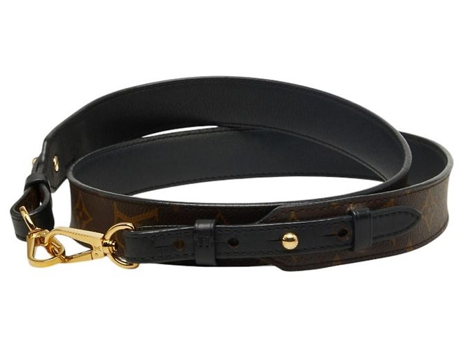 Correa de Hombro Monogram Louis Vuitton Castaño Negro - vista 2