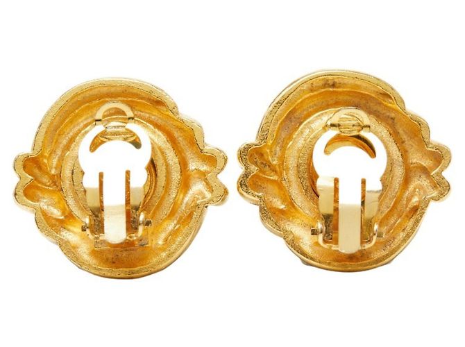 Pendientes de clip Chanel Oro y Turquesa Dorado - vista 3