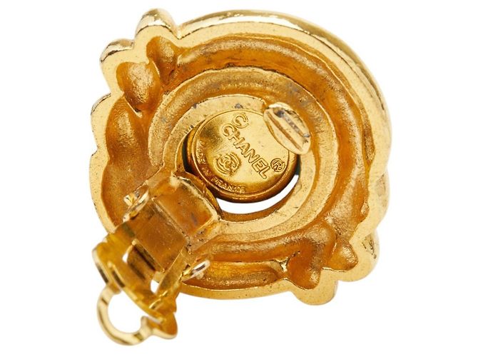 Pendientes de clip Chanel Oro y Turquesa Dorado - vista 4