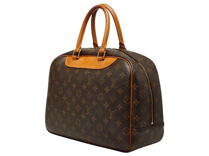 Borsa Louis Vuitton Monogram Deauville Marrone - vista 2