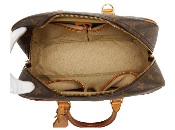 Borsa Louis Vuitton Monogram Deauville Marrone - vista 9
