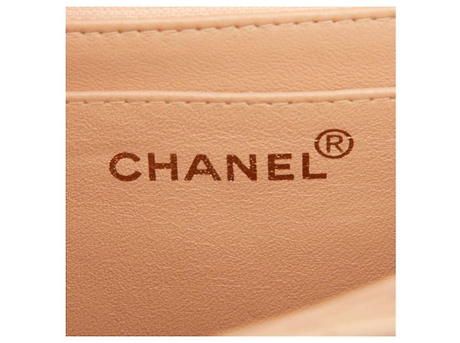 Borsa a tracolla Chanel Matelassé Coco Mark Chain Rosa Beige - vista 9