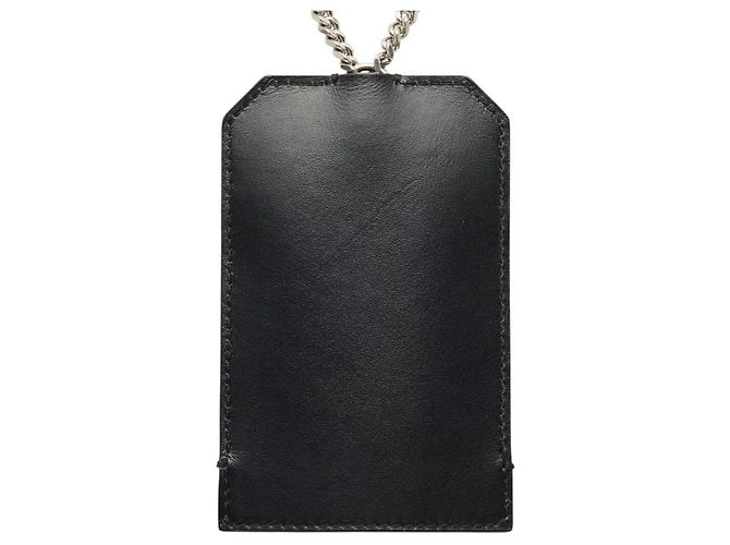 Tarjetero de cuero negro Saint Laurent - vista 2