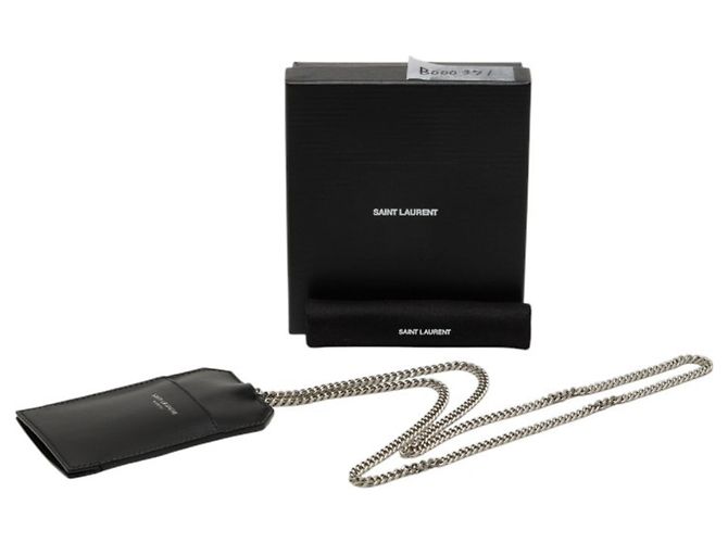 Tarjetero de cuero negro Saint Laurent - vista 6