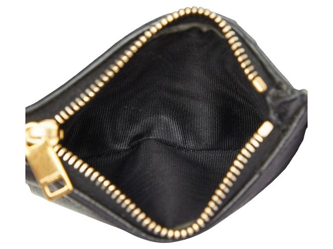 Portafoglio bi-fold con monogramma Saint Laurent Nero - vista 7