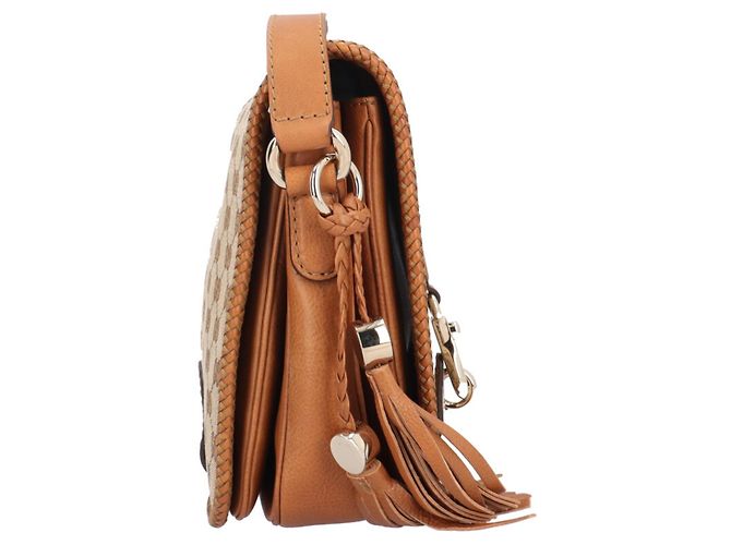 Borsa a tracolla Gucci Marrakech in tela GG Marrone Beige - vista 4