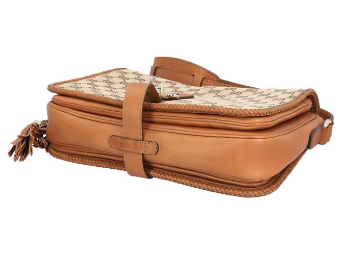 Borsa a tracolla Gucci Marrakech in tela GG Marrone Beige - vista 5