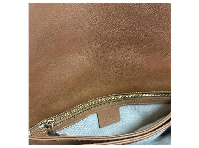 Borsa a tracolla Gucci Marrakech in tela GG Marrone Beige - vista 7