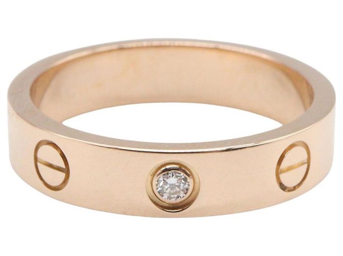 Anello Mini Love di Cartier in oro rosa 18K D'oro - vista 2