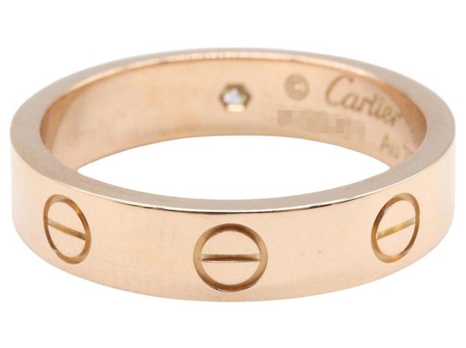 Anello Mini Love di Cartier in oro rosa 18K D'oro - vista 3