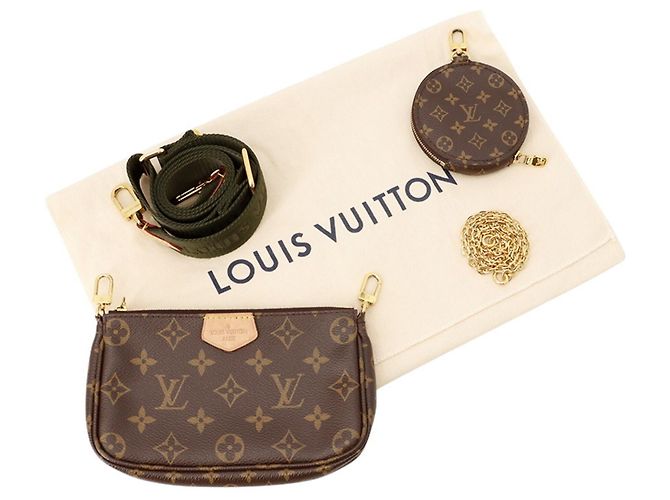 Louis Vuitton Monogram Multi Pochette Accessoires Khaki Monogramm - Ansicht 16