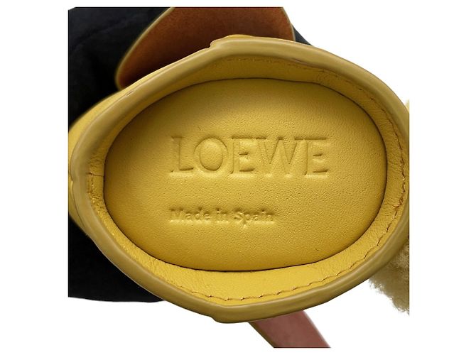 Pochette in pelle gialla Loewe Giallo - vista 11