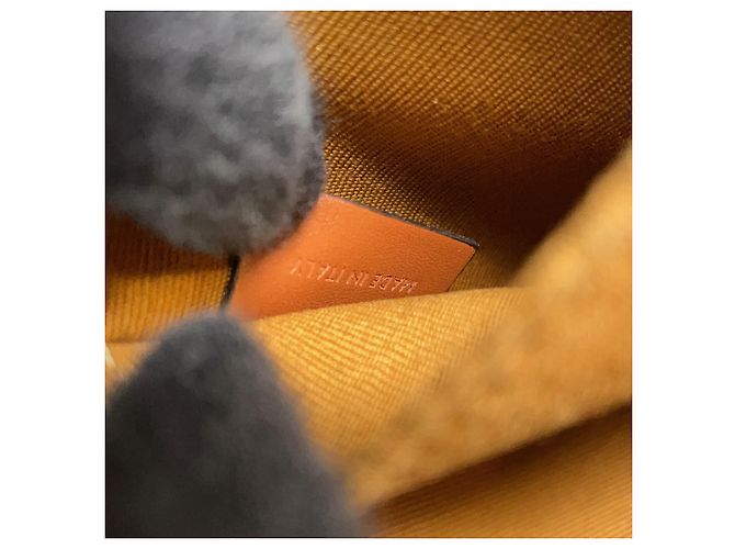 Céline Borsa a tracolla Celine Triomphe Folco Medium in pelle Marrone - vista 14