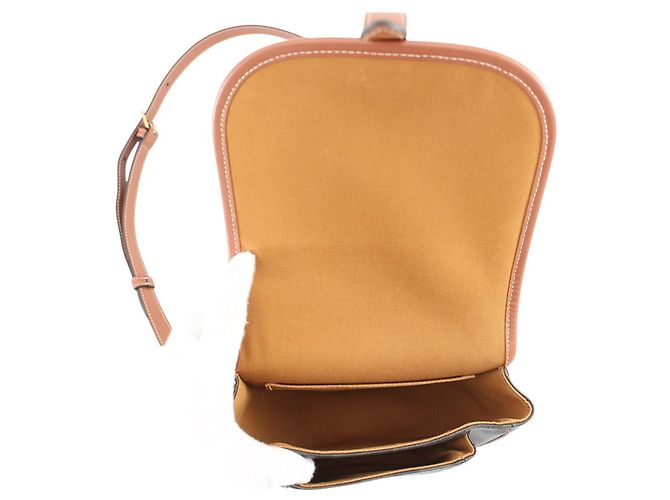 Céline Borsa a tracolla Celine Triomphe Folco Medium in pelle Marrone - vista 6