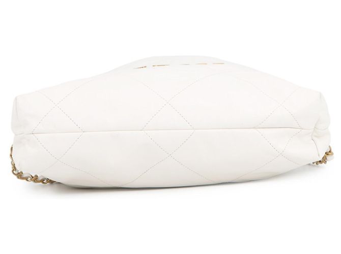 Borsa Chanel AS3859 in vitello lucido bianco - vista 3