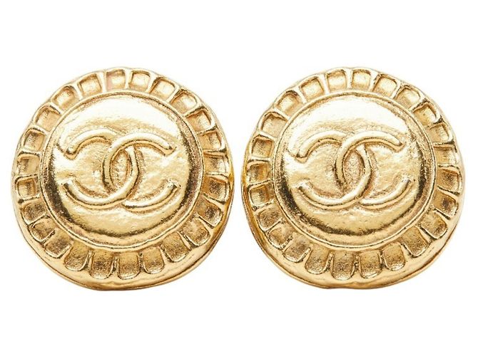 Orecchini a clip Chanel Coco Mark placcati oro D'oro - vista 2