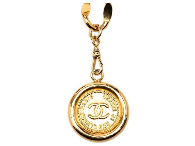 Cambon Chanel Coco Mark Goldplattierter Kettengürtel Golden - Ansicht 2