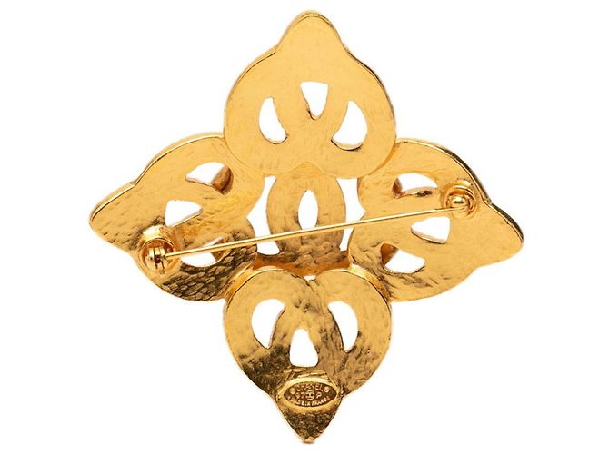 Spilla Chanel Coco Mark placcata oro D'oro - vista 2