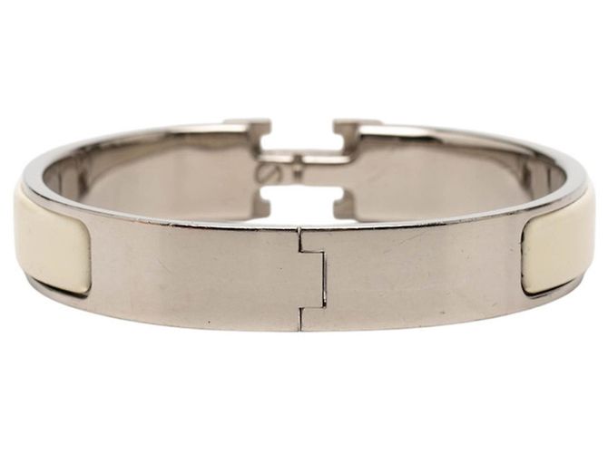 Hermès Pulsera Click H PM Hermes Plata Crudo - vista 3
