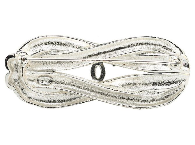 Chanel Coco Mark Vintage Brosche Silber - Ansicht 2