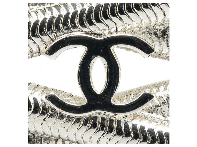 Chanel Coco Mark Vintage Brosche Silber - Ansicht 5