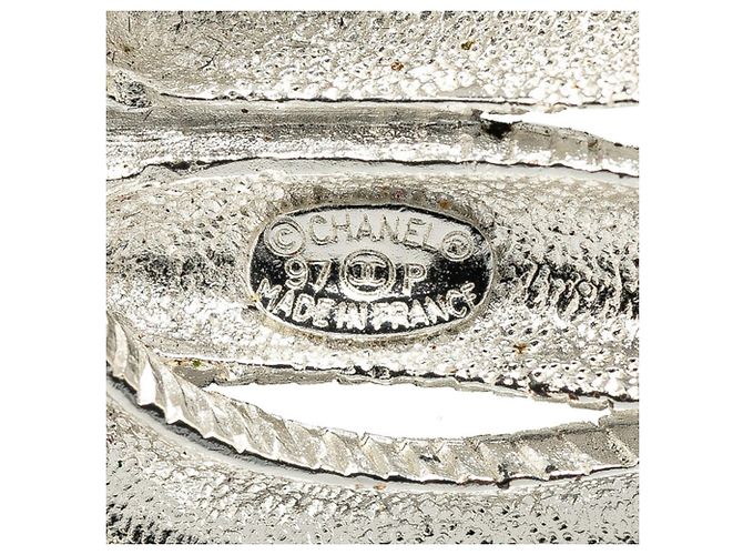 Chanel Coco Mark Vintage Brosche Silber - Ansicht 7