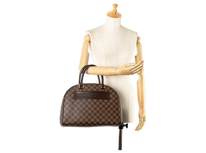Borsa Louis Vuitton Damier Nolita Marrone - vista 10