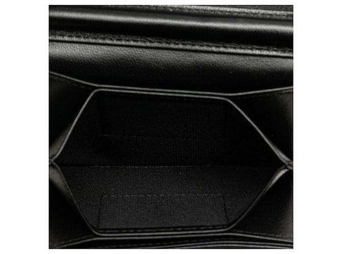 Mini borsa a tracolla Chanel Matelassé Coco Mark Camellia Nero - vista 5