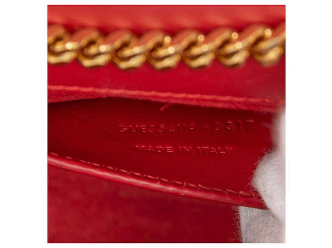 Bolso de hombro Saint Laurent Kate Tassel Medium Chain Roja - vista 6