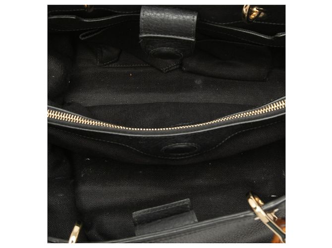 Borsa a Mano Gucci Bamboo Borsa a Spalla Nero - vista 4
