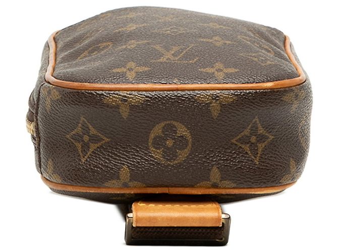 Borsa a tracolla Monogram Pochette Gange Louis Vuitton Marrone - vista 3