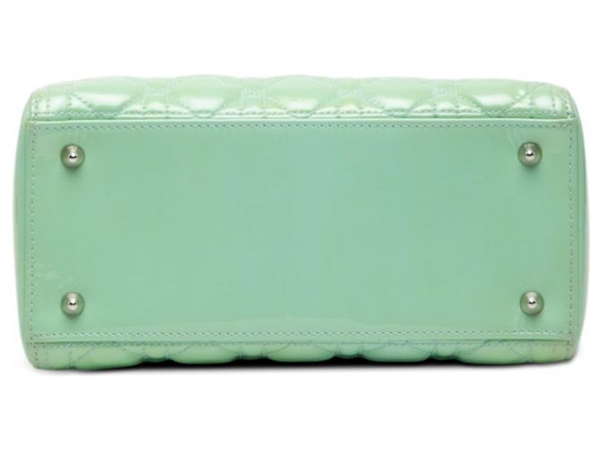 Borsa Christian Dior Cannage Lady Medium Verde - vista 3