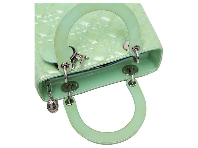Borsa Christian Dior Cannage Lady Medium Verde - vista 4