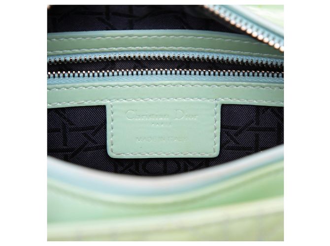 Borsa Christian Dior Cannage Lady Medium Verde - vista 7