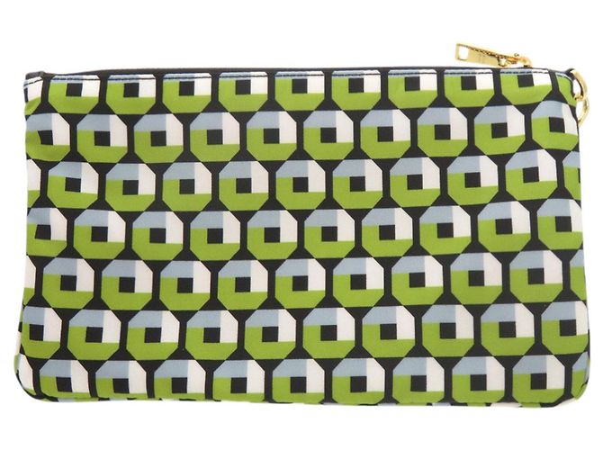 Pochette de nylon Prada Negro Verde - vista 3